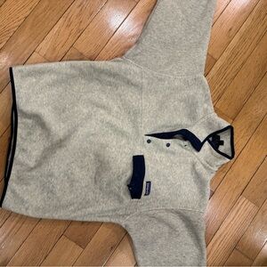 Patagonia Men's Cream Sweater with Navy Details